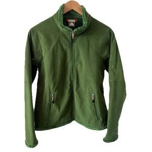 Vintage‎ 90s Nike ACG Womens Large Full Zip Outdoor Fleece Jacket Green Golf Y2K
